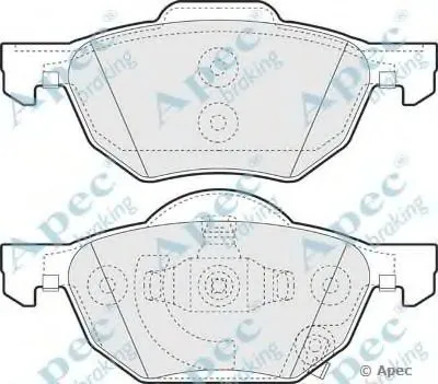 Комплект тормозных колодок, дисковый тормоз APEC braking купить