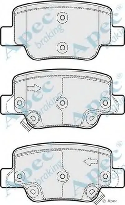 Комплект тормозных колодок, дисковый тормоз APEC braking купить