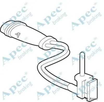 Указатель износа, накладка тормозной колодки APEC braking купить