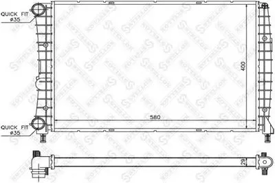 Радиатор, охлаждение двигателя STELLOX купить