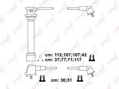 Комплект проводов зажигания LYNXauto купить