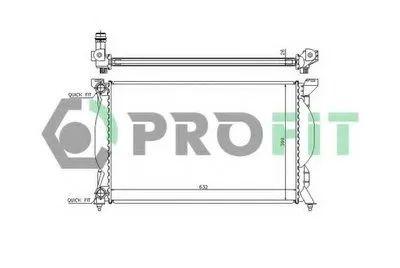 Радиатор, охлаждение двигателя PROFIT купить