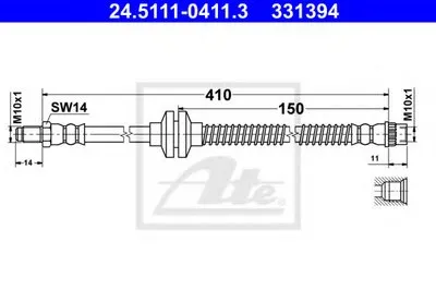 Тормозной шланг ATE купить