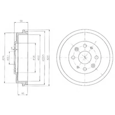 Тормозной барабан DELPHI купить