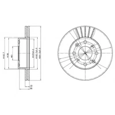 Тормозной диск DELPHI купить
