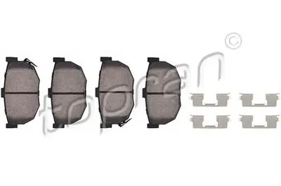 Комплект тормозных колодок, дисковый тормоз TOPRAN купить