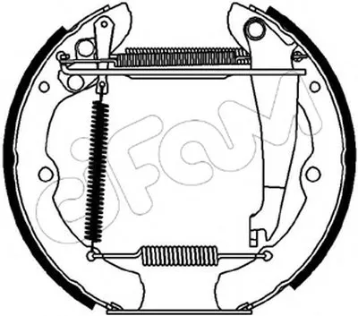 Комплект тормозных колодок Kit premounted CIFAM купить