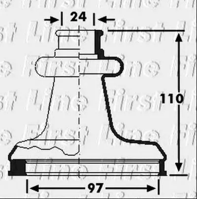 Пыльник, приводной вал FIRST LINE купить