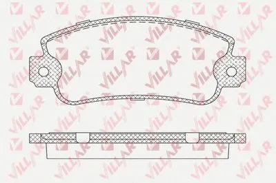 Комплект тормозных колодок, дисковый тормоз VILLAR купить