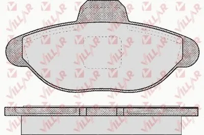 Комплект тормозных колодок, дисковый тормоз VILLAR купить