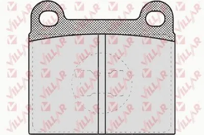 Комплект тормозных колодок, дисковый тормоз VILLAR купить