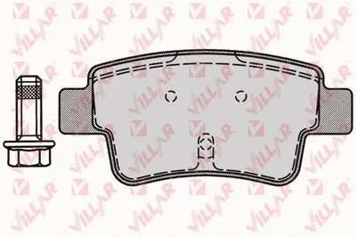 Комплект тормозных колодок, дисковый тормоз VILLAR купить