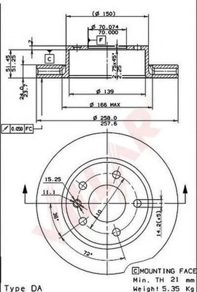 Тормозной диск VILLAR купить