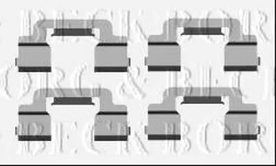 Комплектующие, колодки дискового тормоза BORG & BECK купить