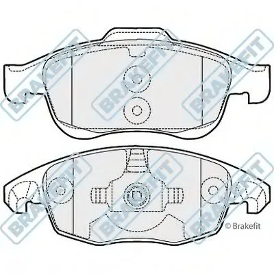 Комплект тормозных колодок, дисковый тормоз Brake Fit APEC braking купить