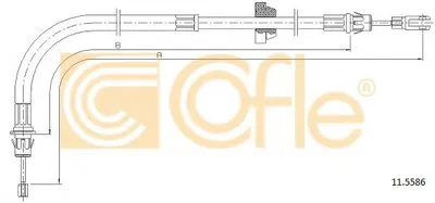 Трос, стояночная тормозная система COFLE купить
