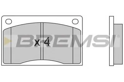 Комплект тормозных колодок, дисковый тормоз BREMSI купить