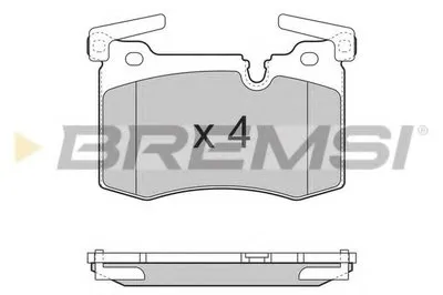 Комплект тормозных колодок, дисковый тормоз BREMSI купить