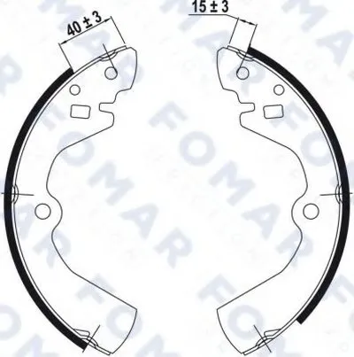 Комплект тормозных колодок FOMAR Friction купить