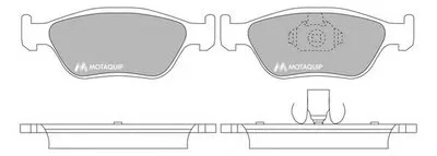 Комплект тормозных колодок, дисковый тормоз MOTAQUIP купить