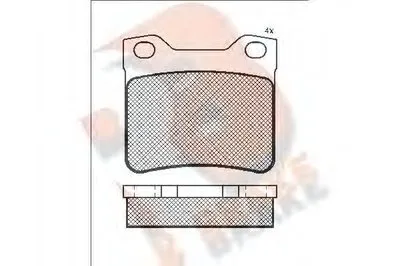 Комплект тормозных колодок, дисковый тормоз R BRAKE купить
