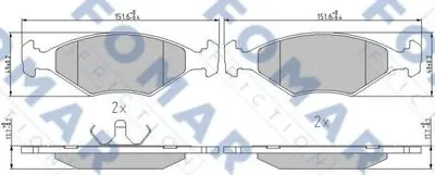 Комплект тормозных колодок, дисковый тормоз FOMAR Friction купить