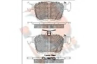 Комплект тормозных колодок, дисковый тормоз R BRAKE купить