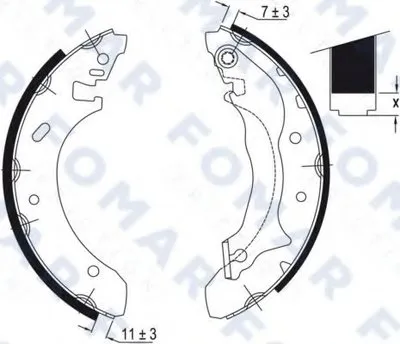 Комплект тормозных колодок FOMAR Friction купить