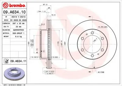 Тормозной диск BREMBO купить