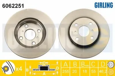 Тормозной диск GIRLING купить