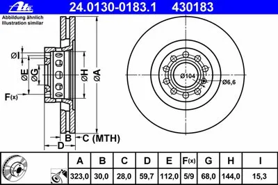 Тормозной диск ATE купить