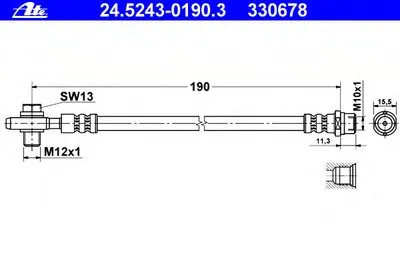 Тормозной шланг ATE купить