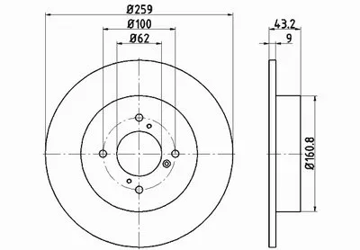 Тормозной диск PRO TEXTAR купить
