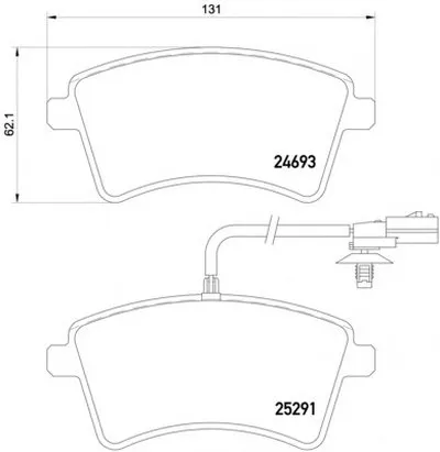 Комплект тормозных колодок, дисковый тормоз HELLA PAGID купить
