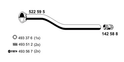 Труба выхлопного газа ERNST купить