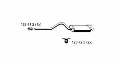 Глушитель выхлопных газов конечный ERNST купить