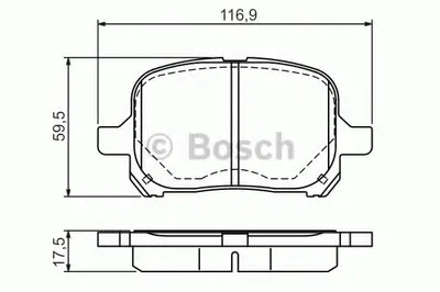 Комплект тормозных колодок, дисковый тормоз BOSCH купить