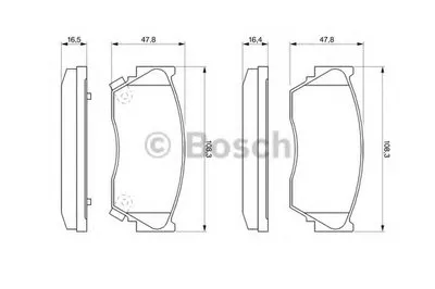 Комплект тормозных колодок, дисковый тормоз BOSCH купить