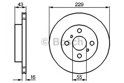 Тормозной диск BOSCH купить