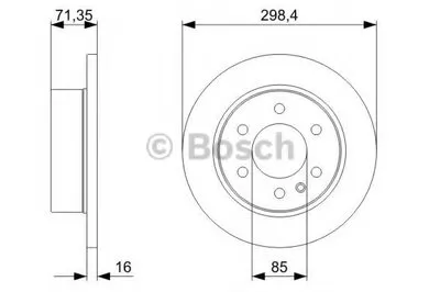 Тормозной диск BOSCH купить