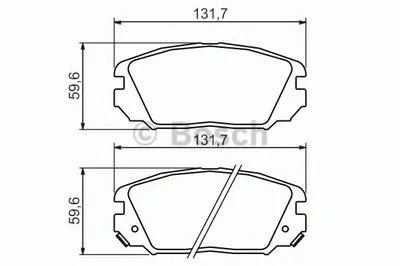 Комплект тормозных колодок, дисковый тормоз BOSCH купить