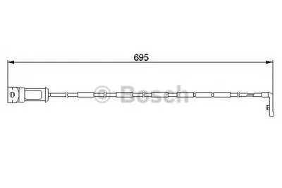 Сигнализатор, износ тормозных колодок BOSCH купить