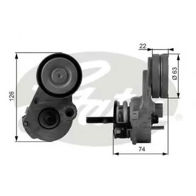 Натяжной ролик, поликлиновой  ремень DriveAlign® GATES купить