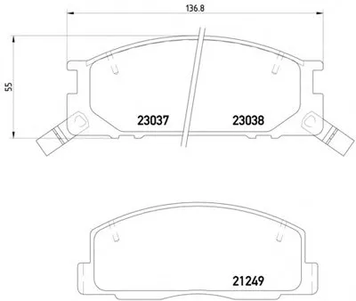 Комплект тормозных колодок, дисковый тормоз MINTEX купить