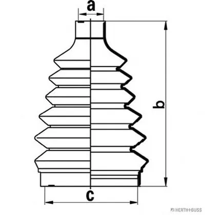 Комплект пылника, приводной вал HERTH+BUSS JAKOPARTS купить