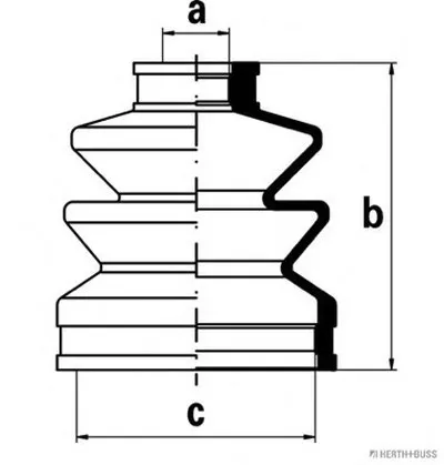 Комплект пылника, приводной вал HERTH+BUSS JAKOPARTS купить