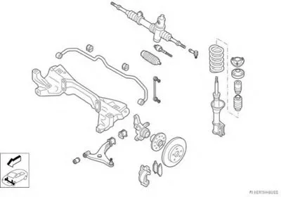 Рулевое управление; Подвеска колеса HERTH+BUSS JAKOPARTS купить