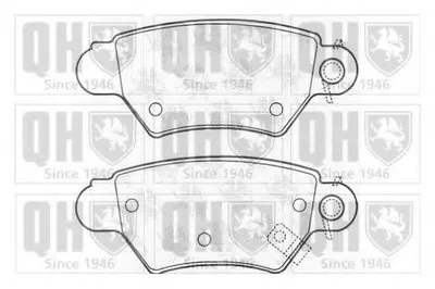 Комплект тормозных колодок, дисковый тормоз QUINTON HAZELL купить