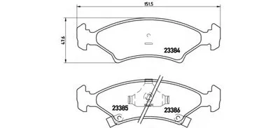 Комплект тормозных колодок, дисковый тормоз BREMBO купить