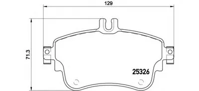 Комплект тормозных колодок, дисковый тормоз BREMBO купить